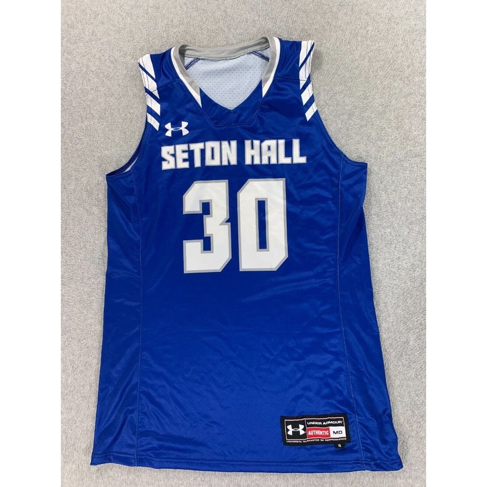 Seton Hall Pirates Under Armour Team Issue‎ Basketball Jersey (Women's 16) Blue
